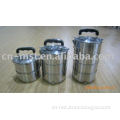 Stainless steel insulated lunch box with handle